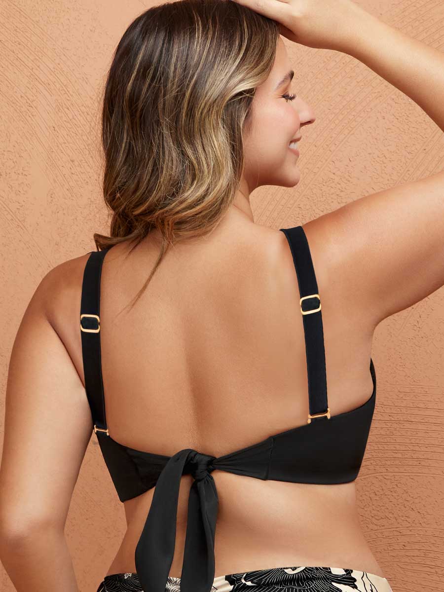 Top de Baño Estructurado Color Negro