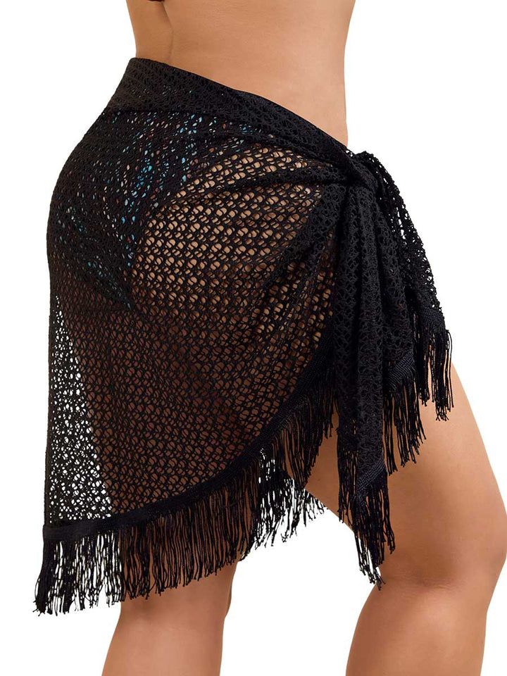 Pareo Triangular Estilo Pañoleta Color Negro