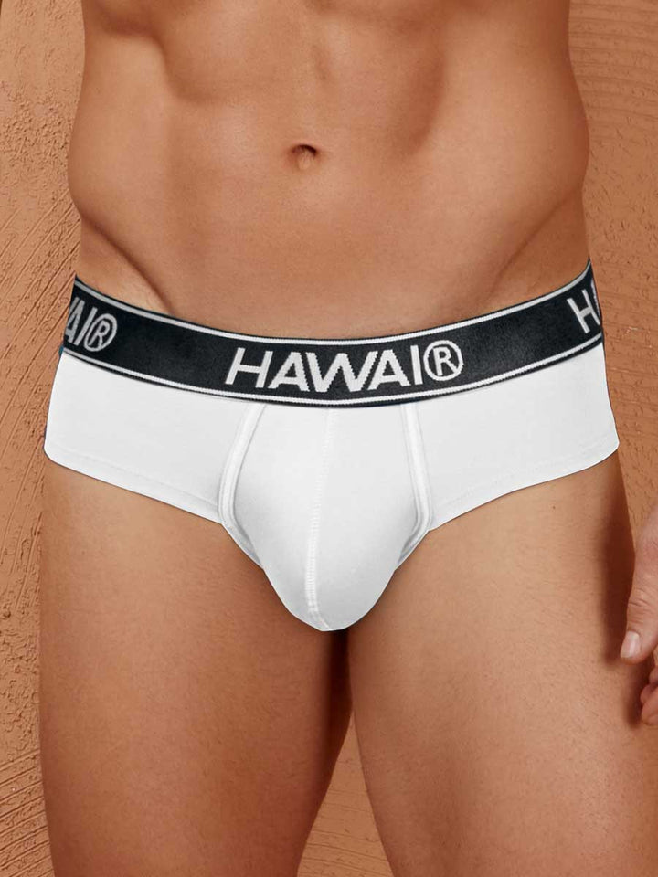 Hip Brief Para Hombre en Algodón Color Blanco