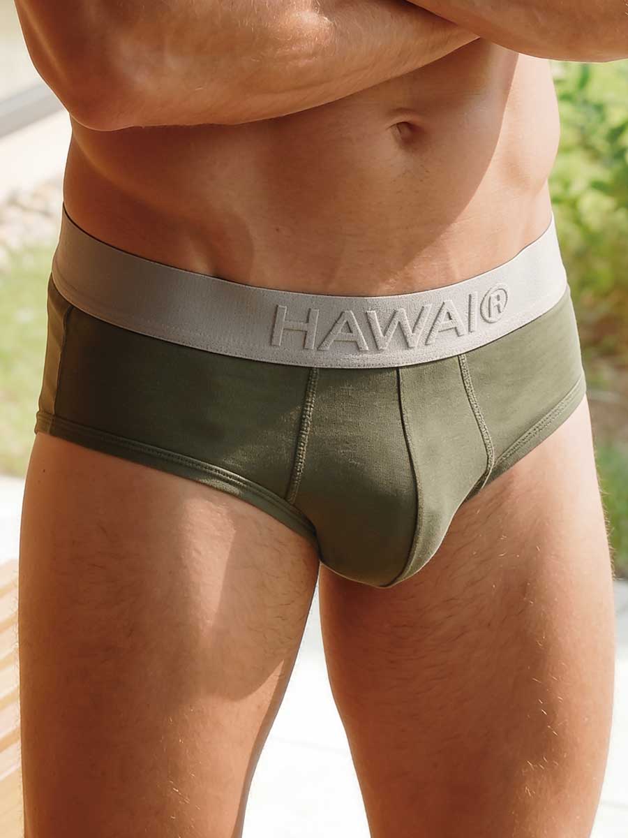 Hip Brief en Microfibra Para Hombre Color Verde Militar