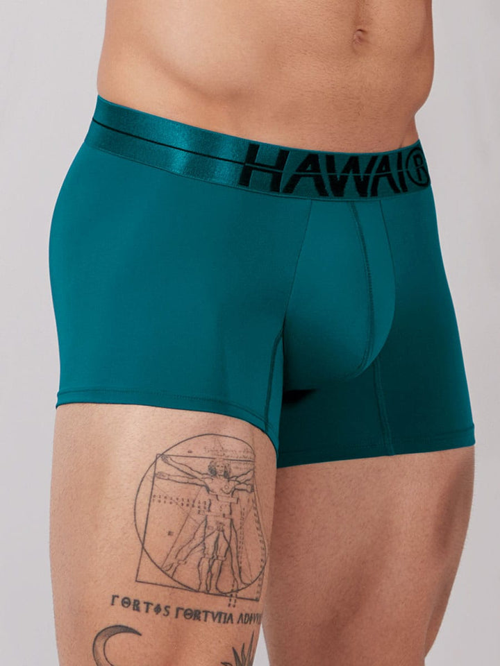 Bóxer Corto Para Hombre Color Verde Marino