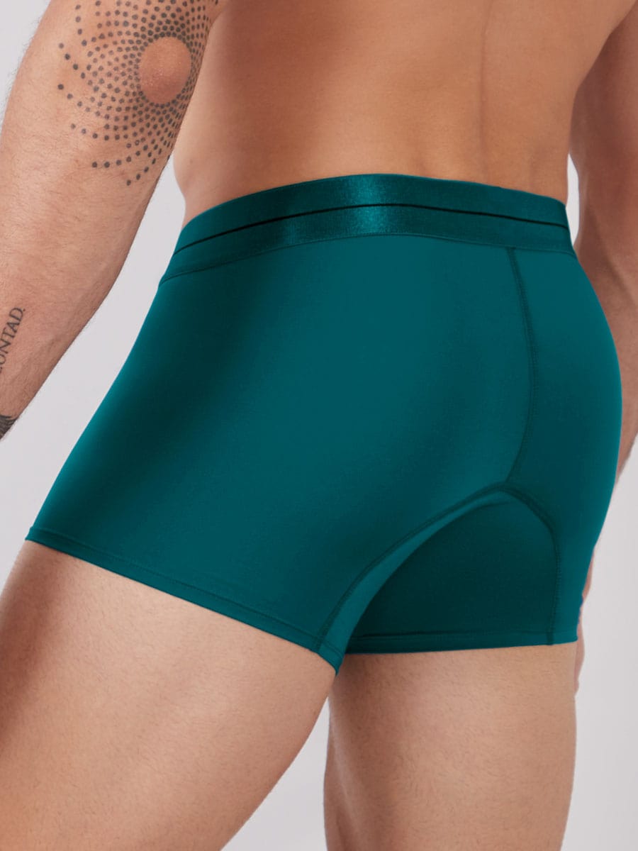 Bóxer Corto Para Hombre Color Verde Marino