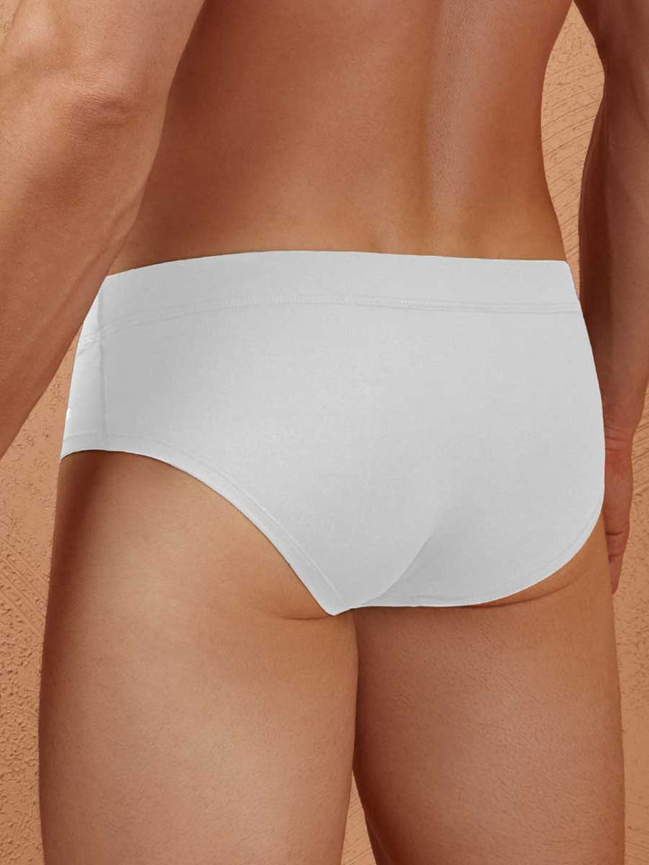 Hip Brief Para Hombre con Elástico Recubierto Color Blanco