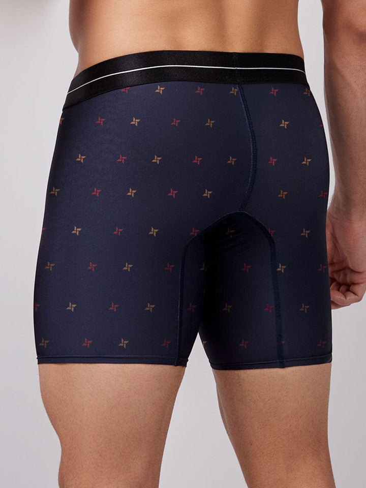 Bóxer Para Hombre Silueta Media Color Azul