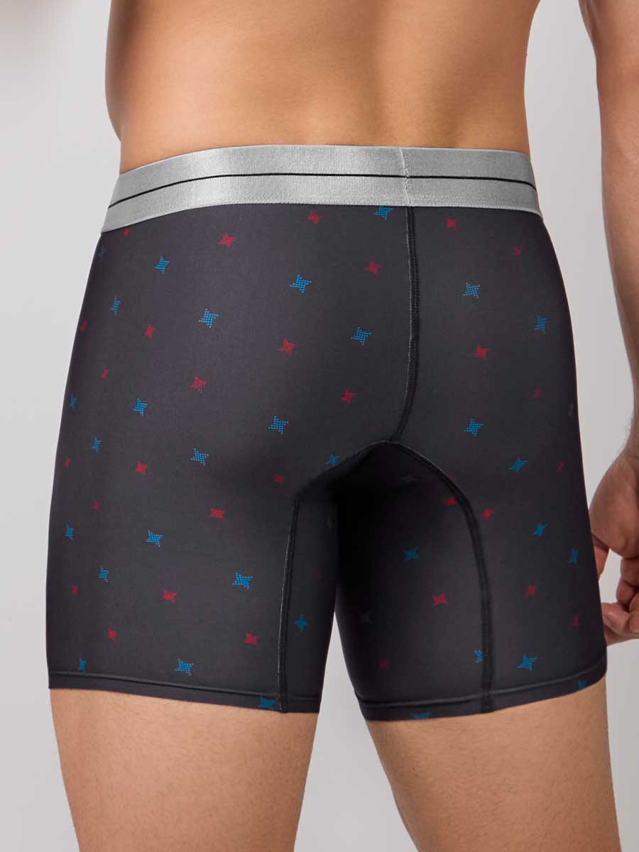 Bóxer Para Hombre Silueta Media Color Gris
