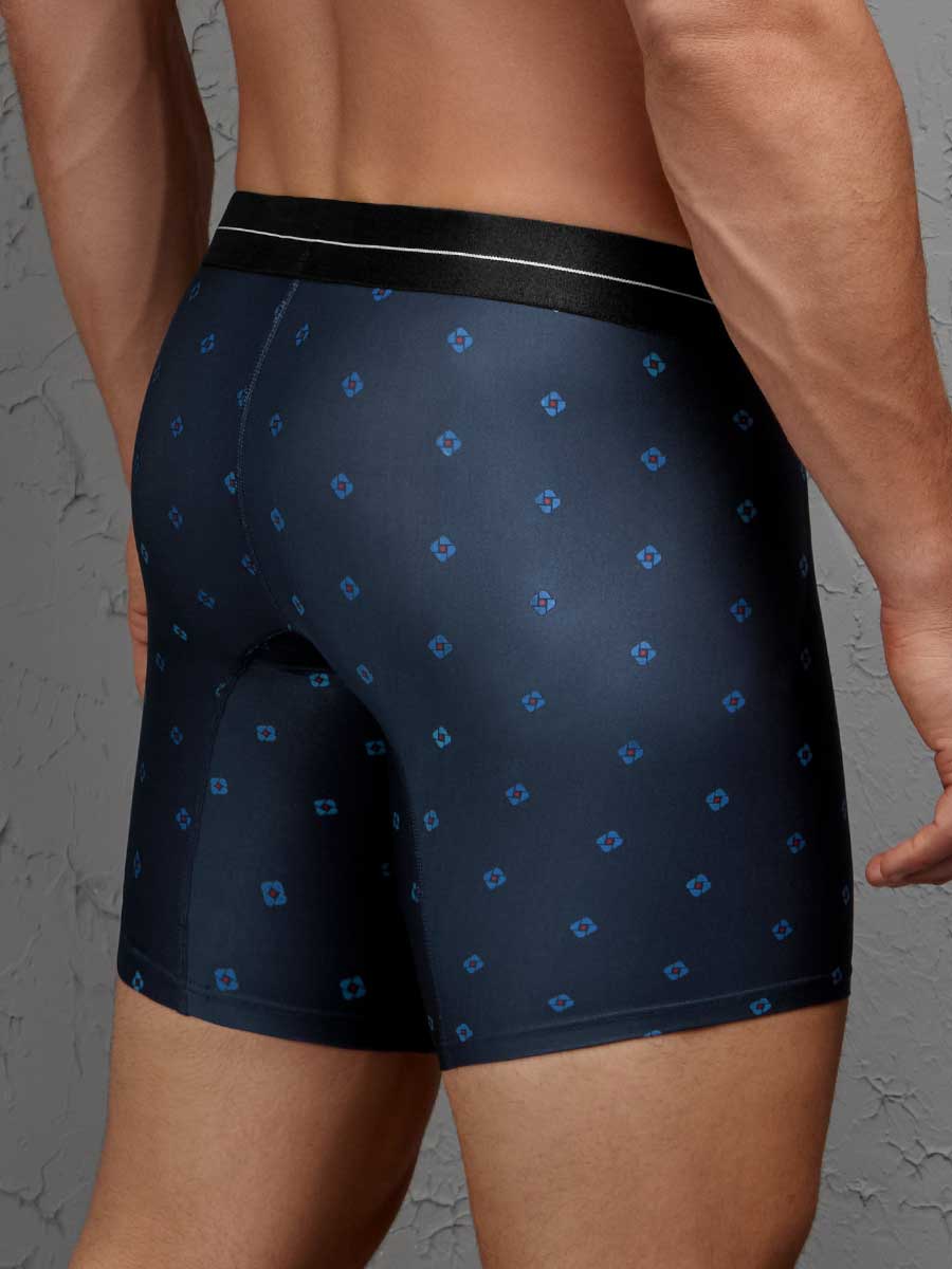 Bóxer Medio en Microfibra Para Hombre Color Azul