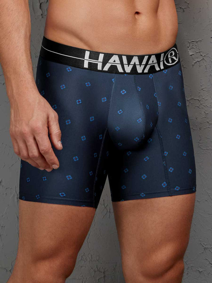 Bóxer Medio en Microfibra Para Hombre Color Azul