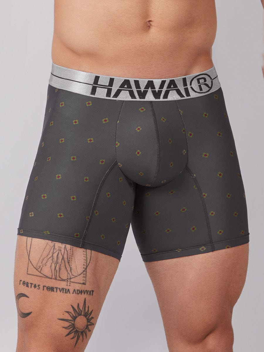 Bóxer Medio en Microfibra Para Hombre Color Gris