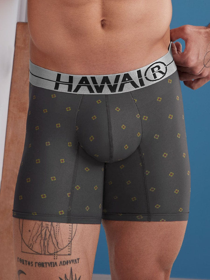 Bóxer Medio en Microfibra Para Hombre Color Gris