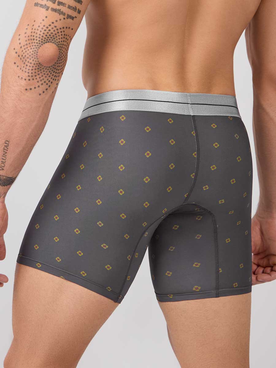 Bóxer Medio en Microfibra Para Hombre Color Gris