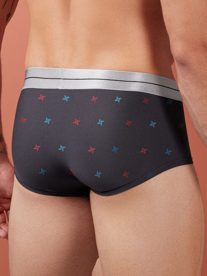 Brief Estampado Para Hombre Color Gris