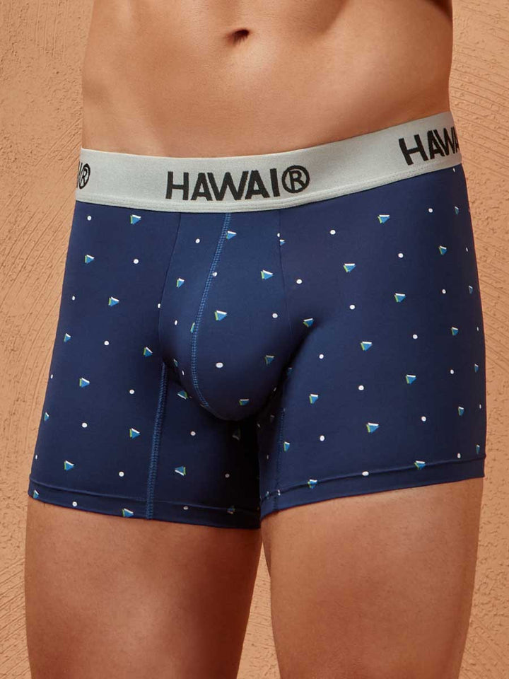 Bóxer Corto Para Hombre en Microfibra Azul