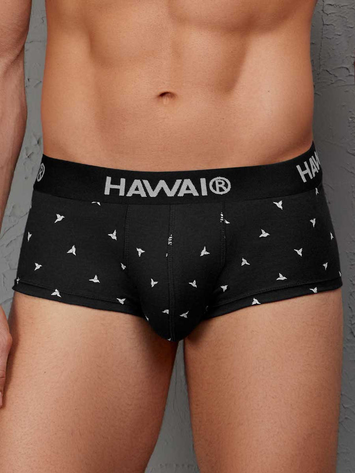 Brief Estampado en Algodón Para Hombre Negro