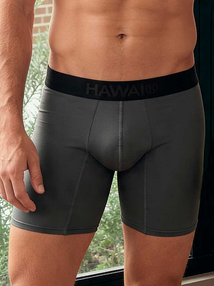 Bóxer Básico en Algodón Para Hombre Color Gris Oscuro