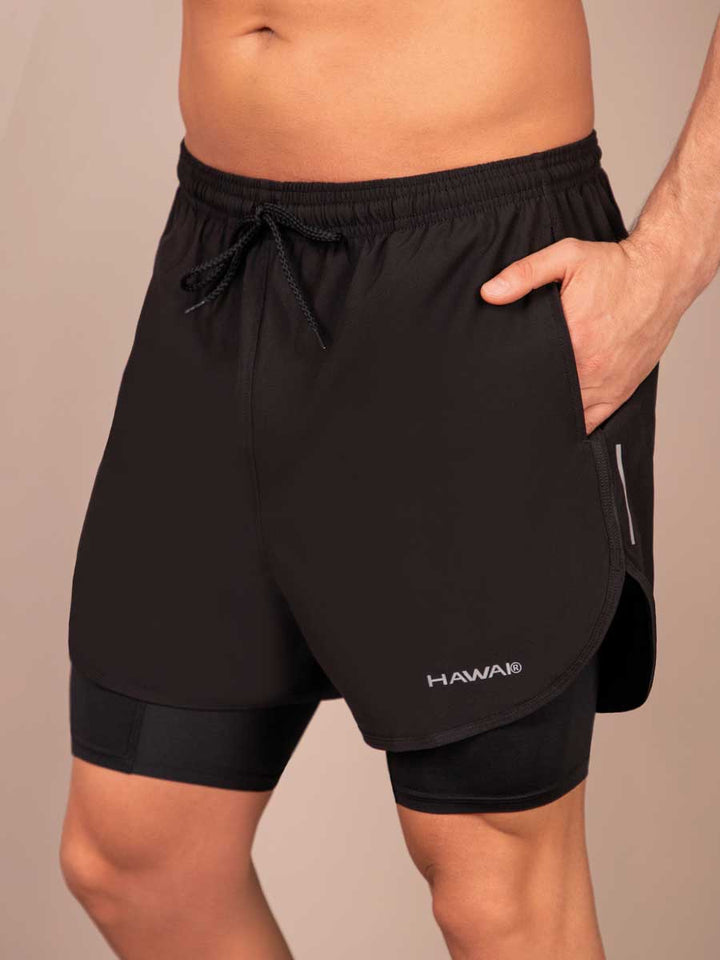 Pantaloneta Corta Negro