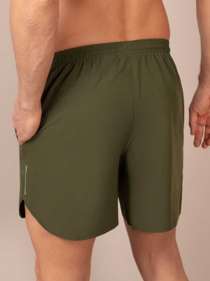 Pantaloneta Deportiva Corta Verde Militar