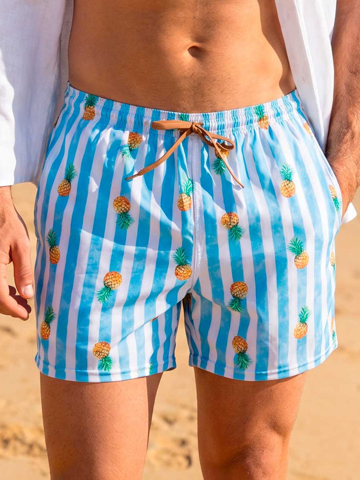 Pantaloneta Corta Azul
