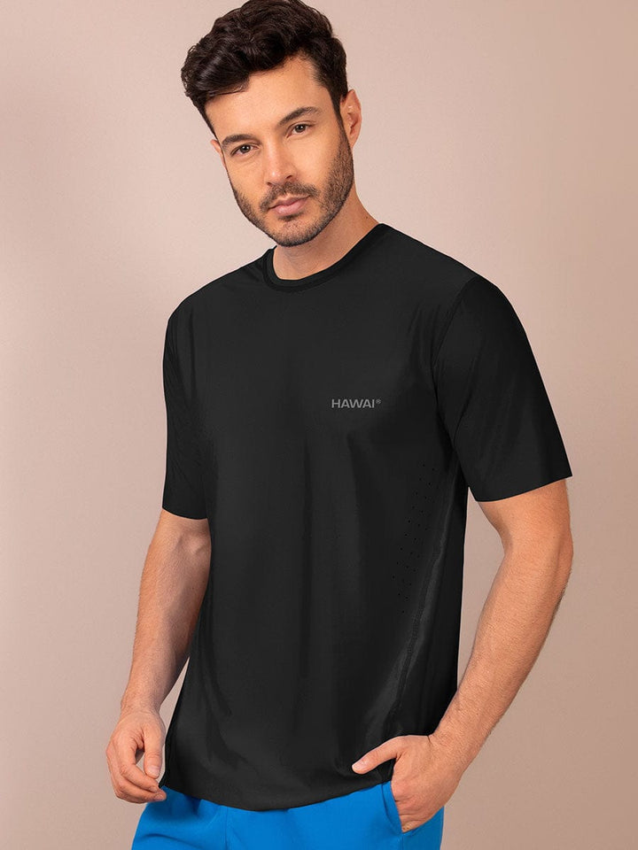 Camiseta Deportiva Manga Corta Negro