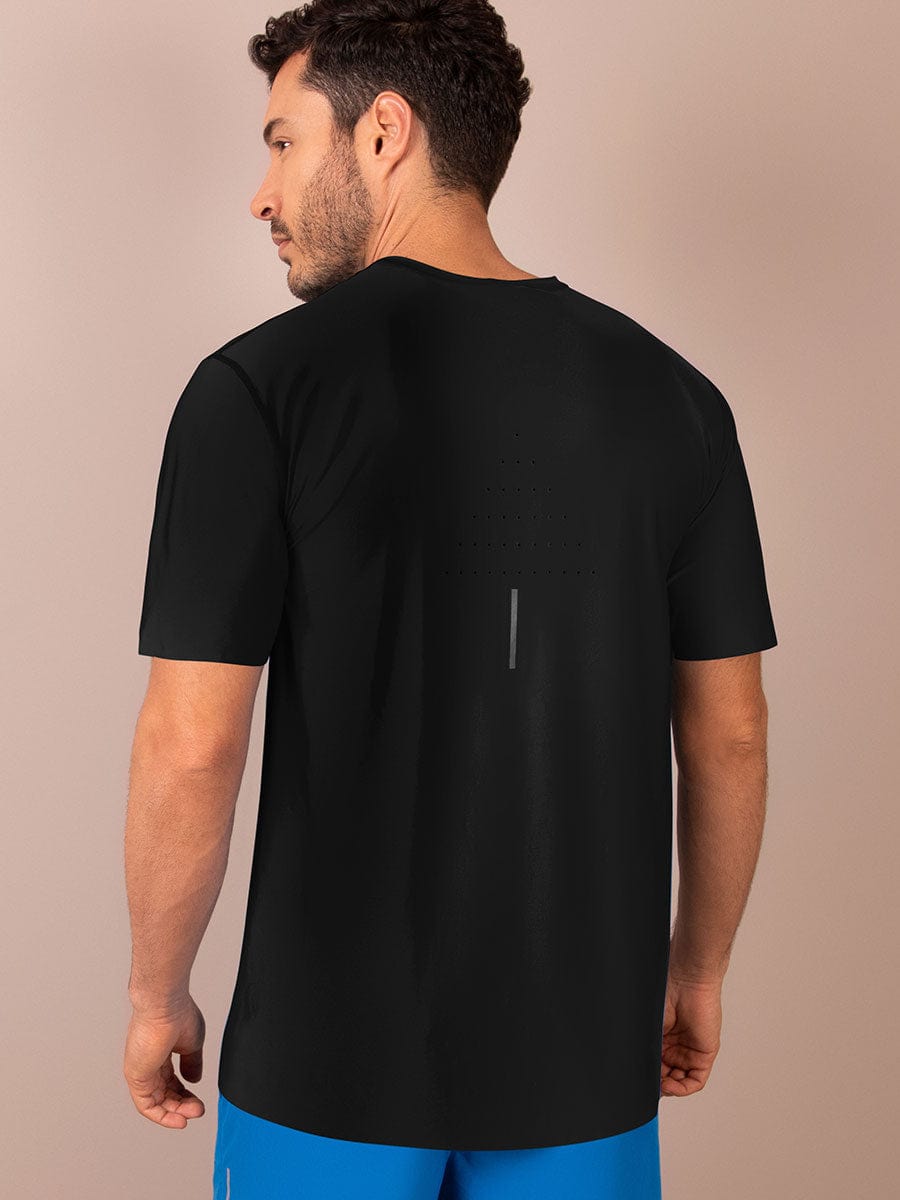 Camiseta Deportiva Manga Corta Negro