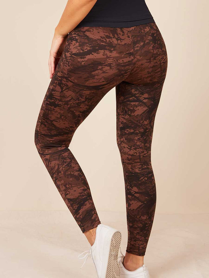 Leggins Estampado Café