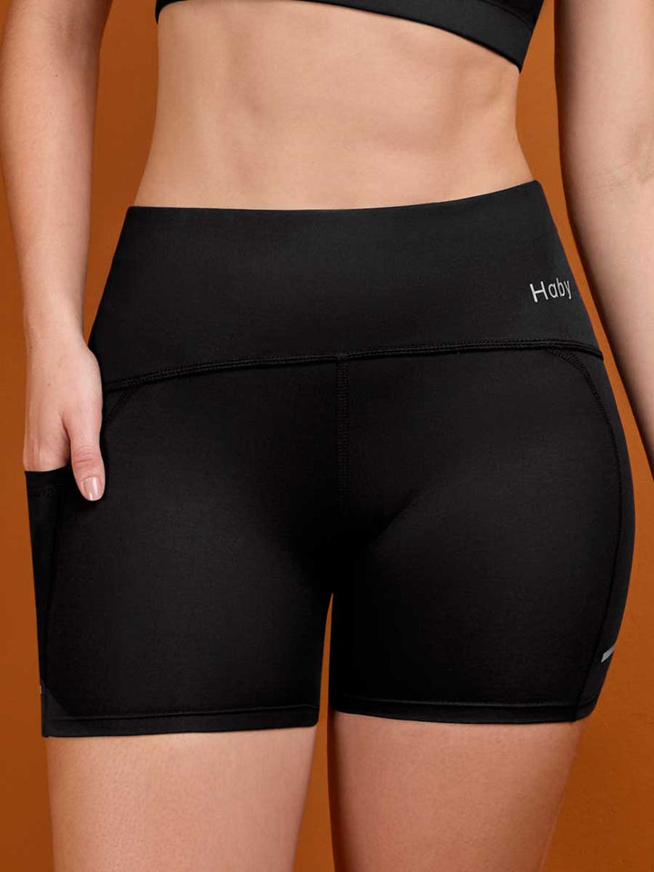 Ciclista Deportivo Corto Para Mujer Negro