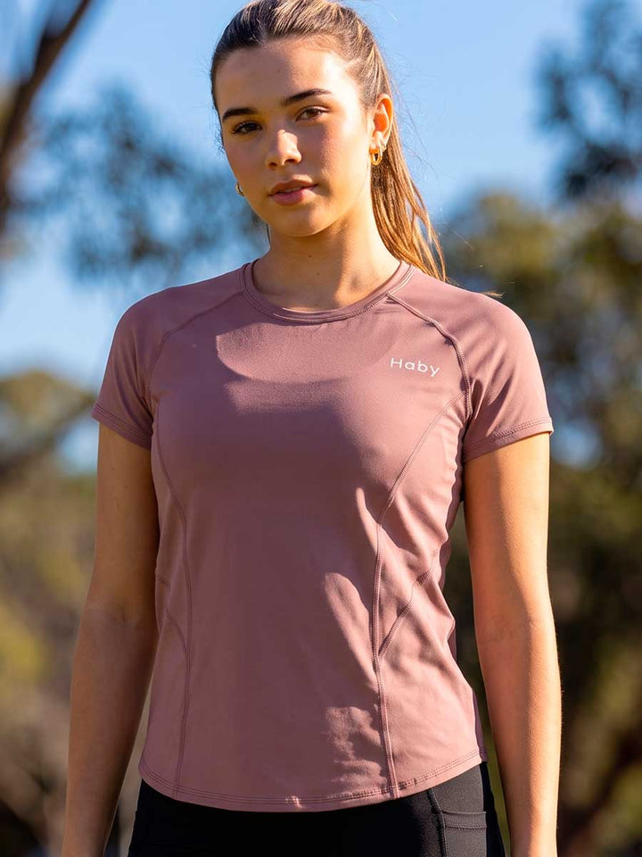 Camiseta Deportiva Para Mujer Color Cocoa