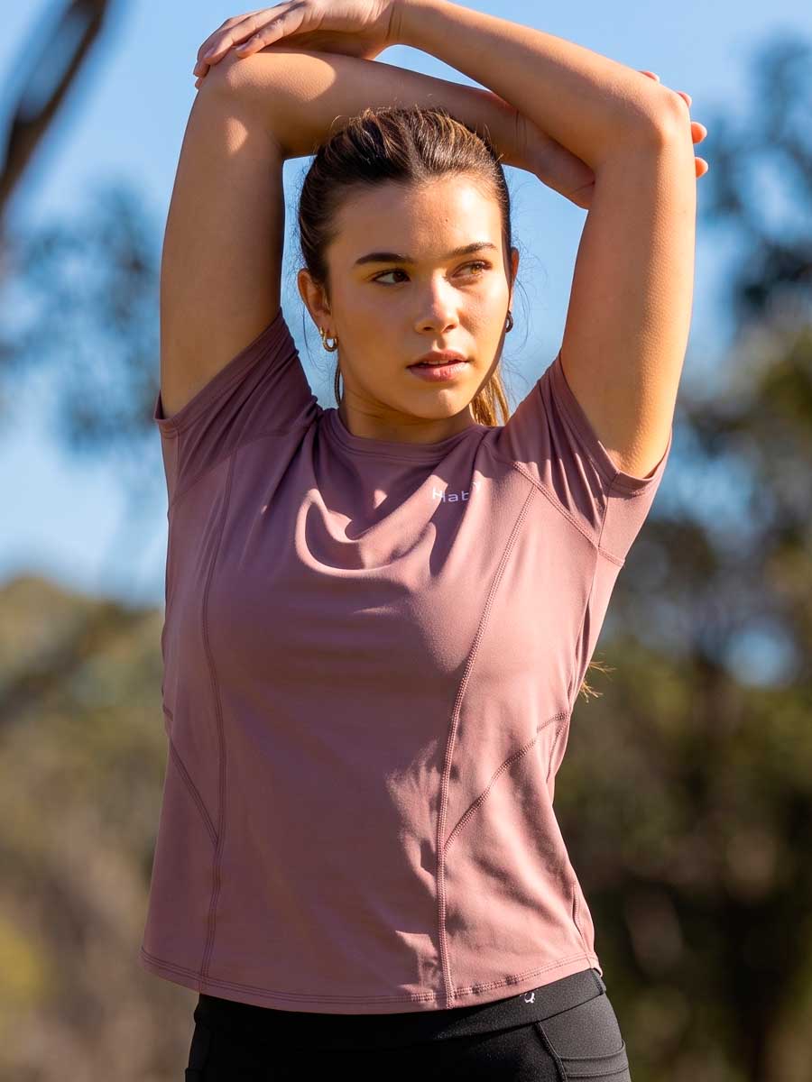 Camiseta Deportiva Para Mujer Color Cocoa