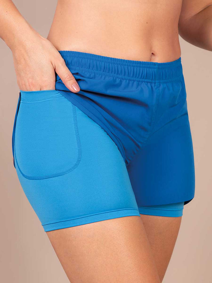 Short Deportivo Azul