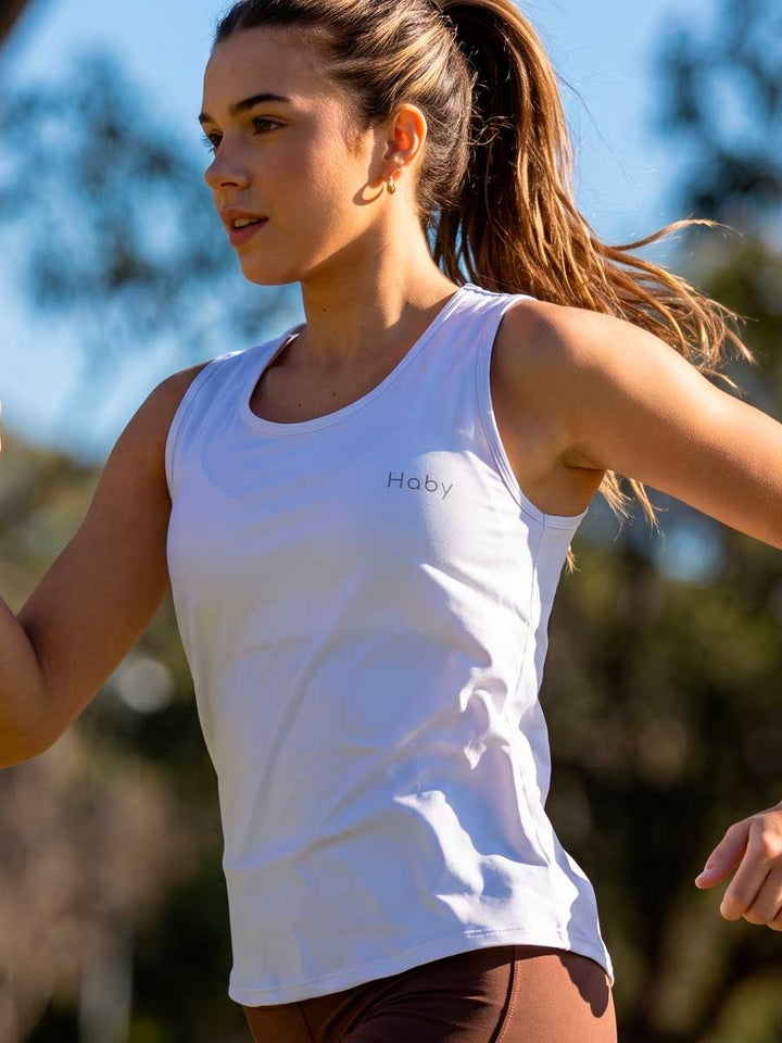 Camisilla Deportiva Para Mujer Color Blanco