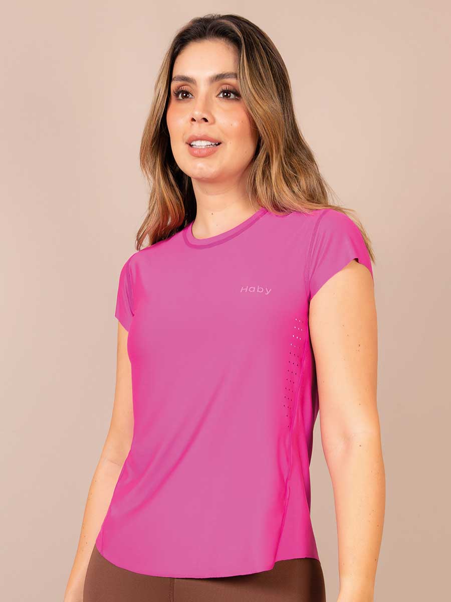 Camiseta Deportiva Fucsia