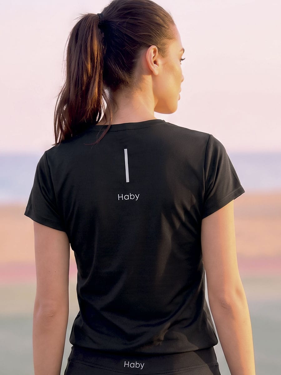 Camiseta Para Mujer Deportiva Color Negro