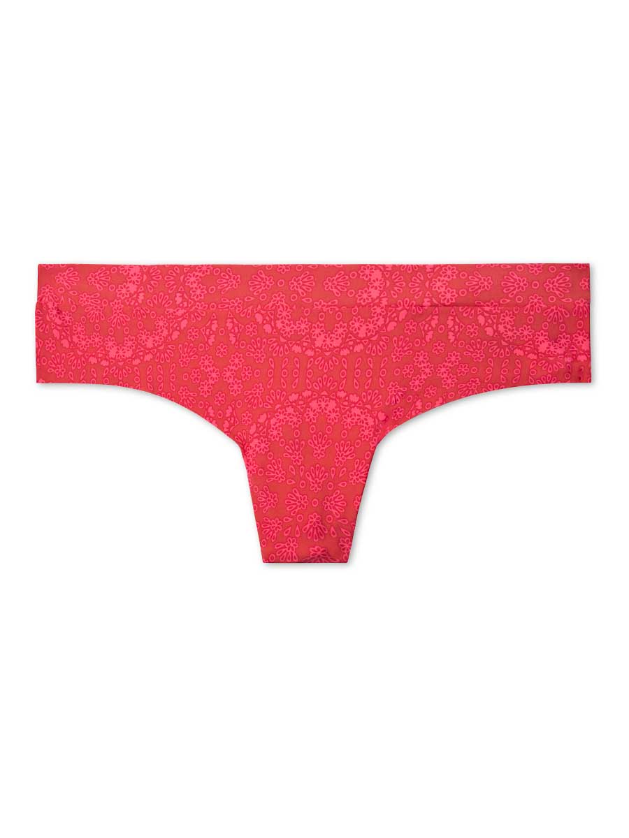 Brasilera Invisible Estampada Color Coral