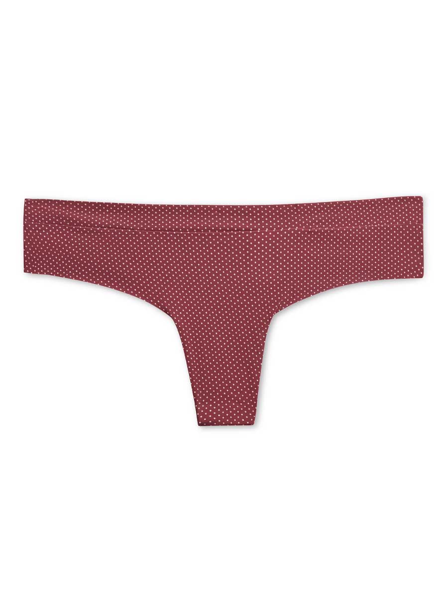 Brasilera Invisible Estampada Color Vinotinto
