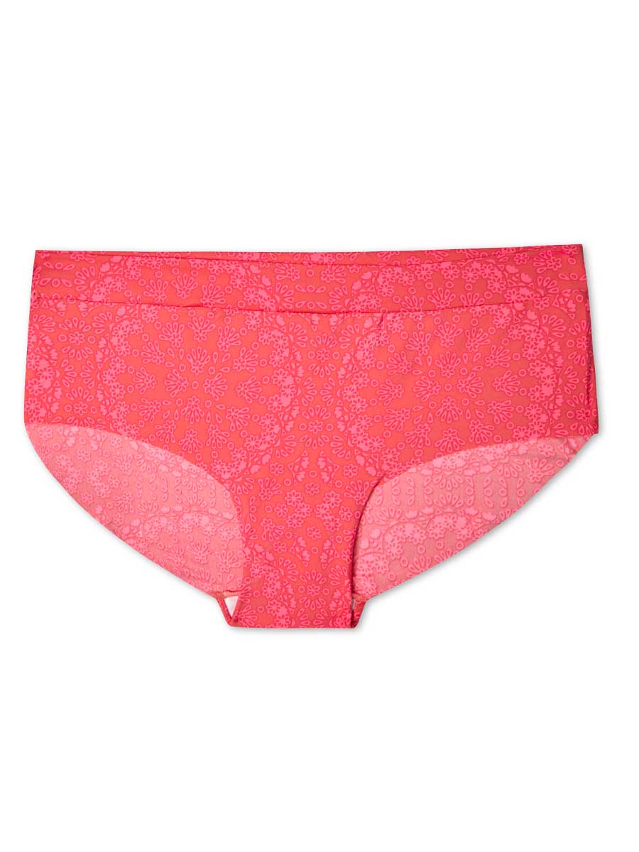 Cachetero Invisible Estampado Color Coral