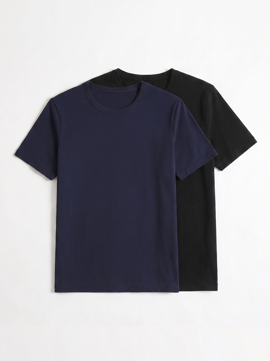Camiseta Básica Cuello Redondo Para Hombre Paq. X2