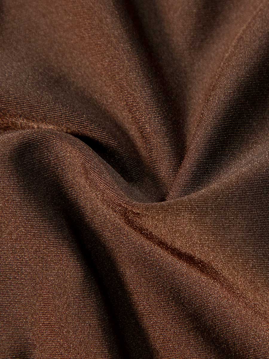 Top de Baño Halter Para Mujer Color Mocca