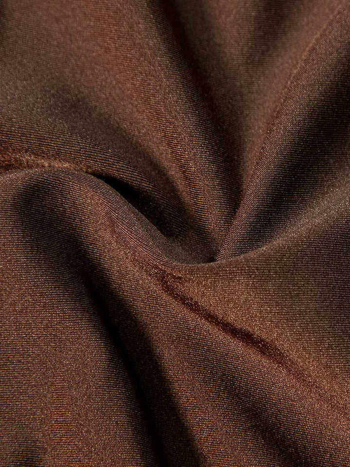 Top de Baño Halter Para Mujer Color Mocca