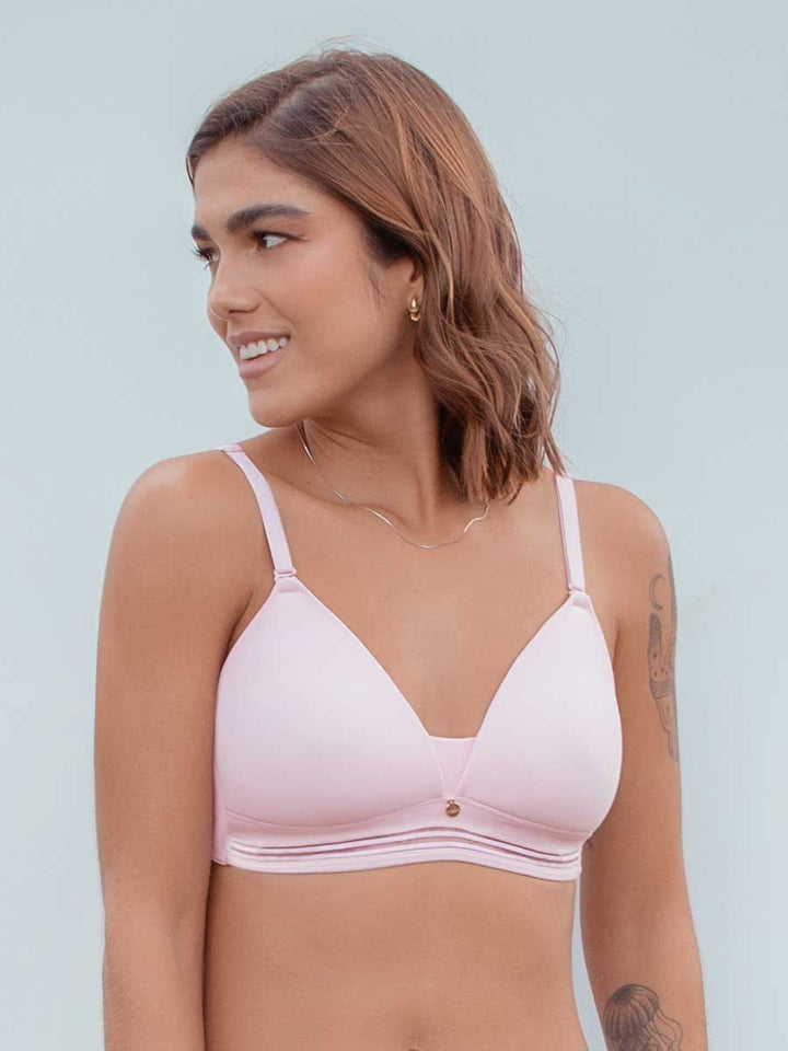 Bralette Triangular Rosa