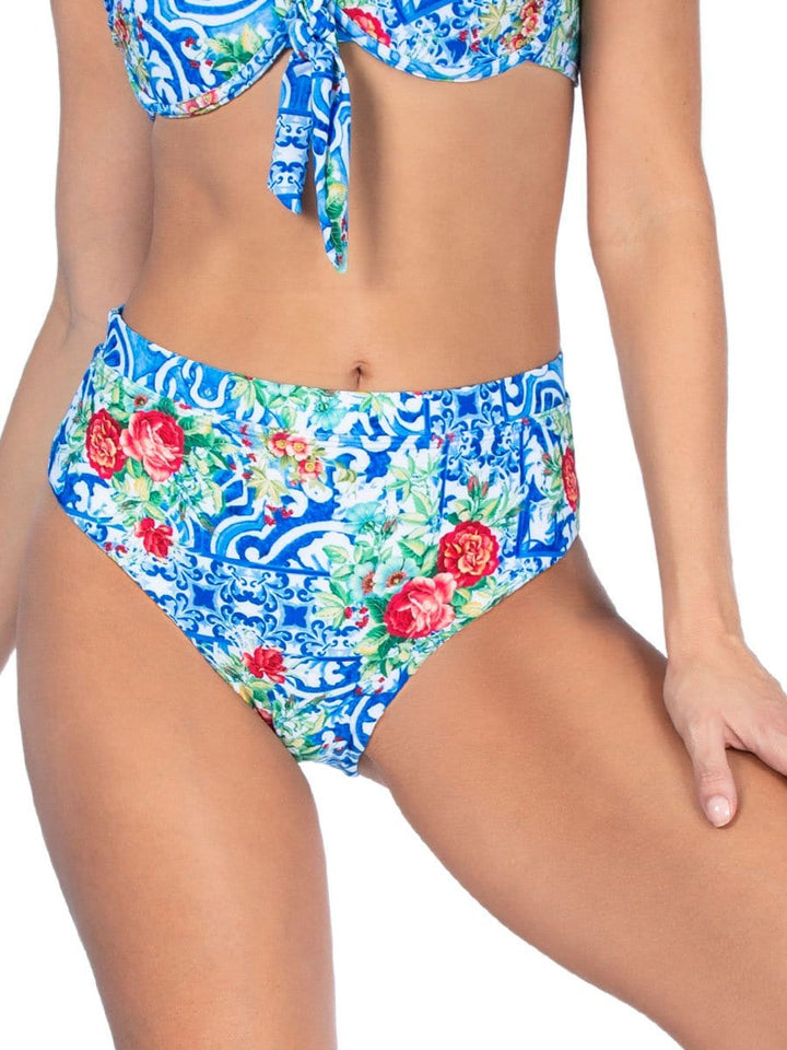 Panty de Baño Estampado Azul