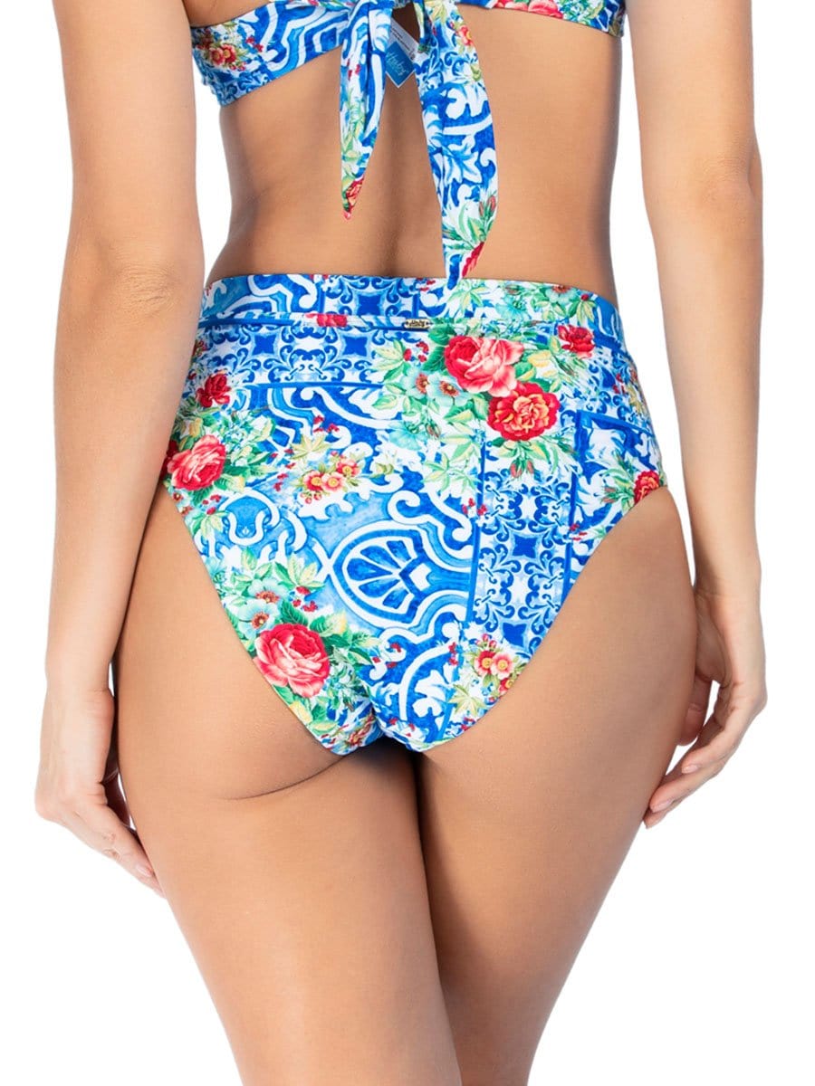 Panty de Baño Estampado Azul