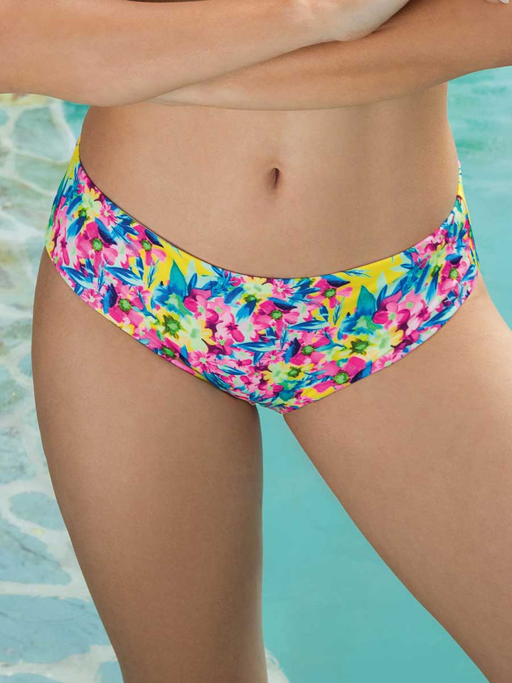 Panty de Baño Estampado Fucsia