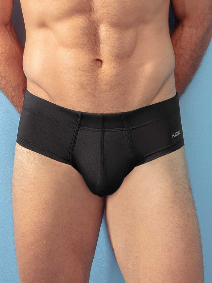 Hip Brief Para Hombre con Elástico Recubierto Color Negro
